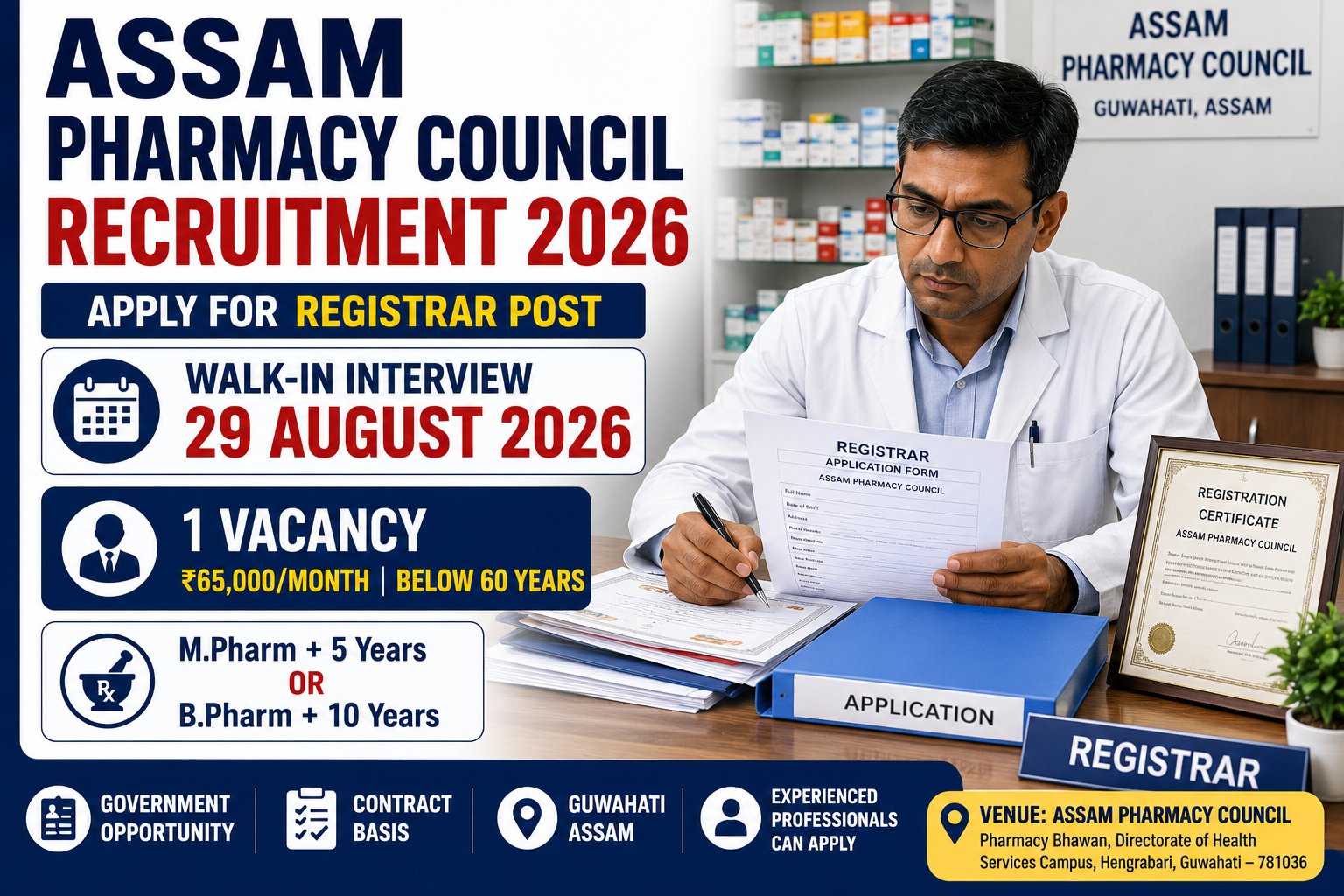 Assam Pharmacy Council Recruitment 2026