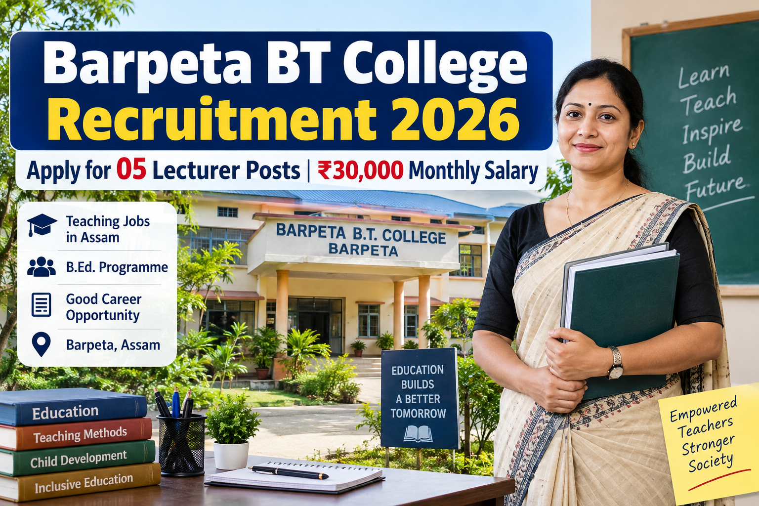 Barpeta BT College Recruitment 2026