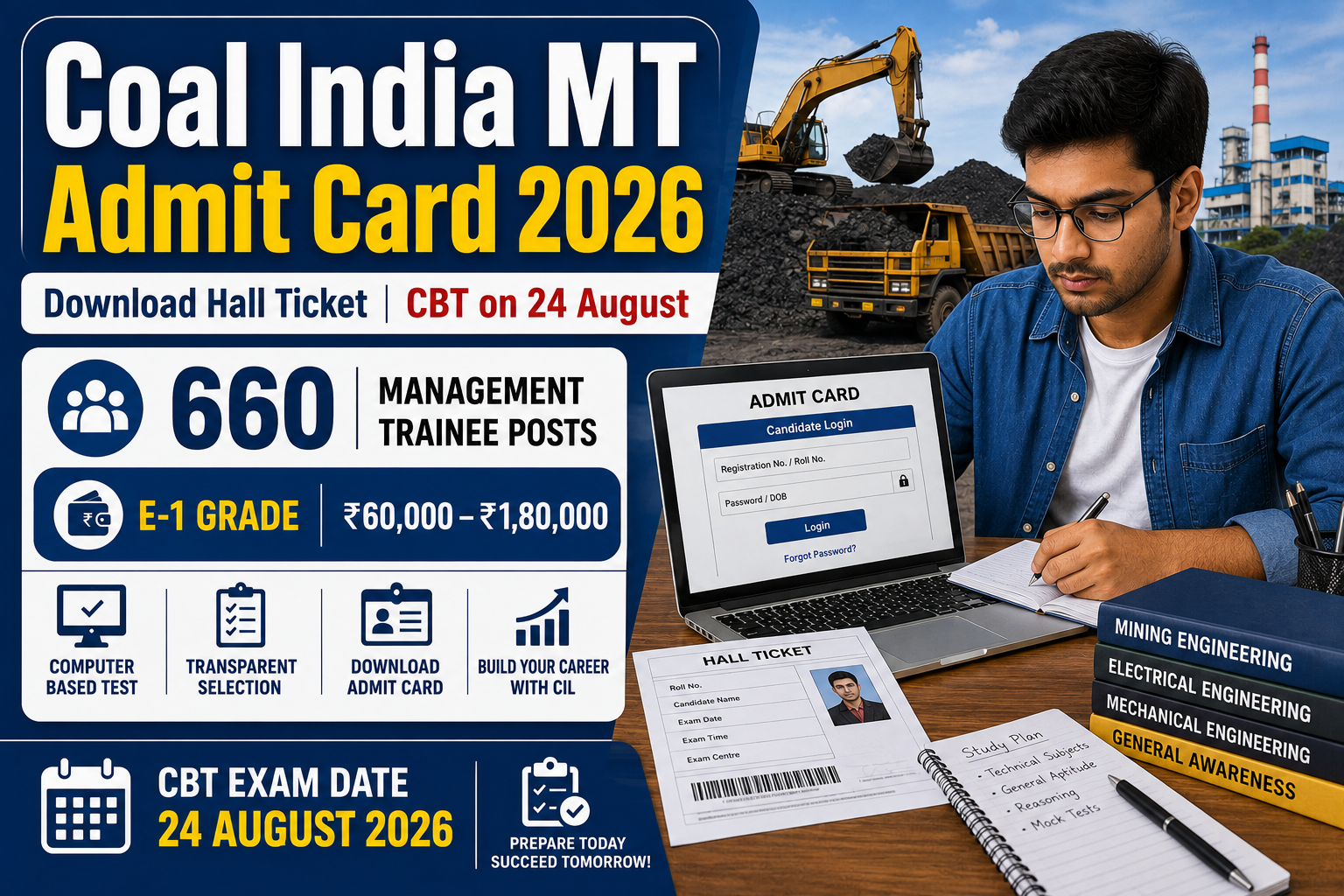 Coal India MT Admit Card 2026