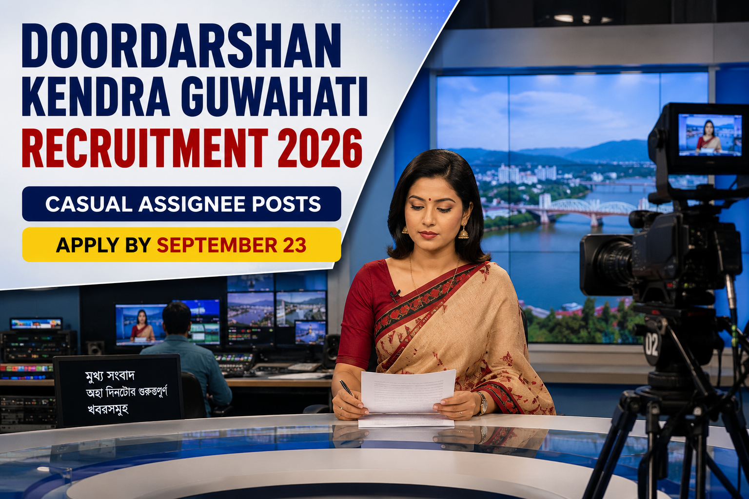 Doordarshan Kendra Guwahati Recruitment 2026