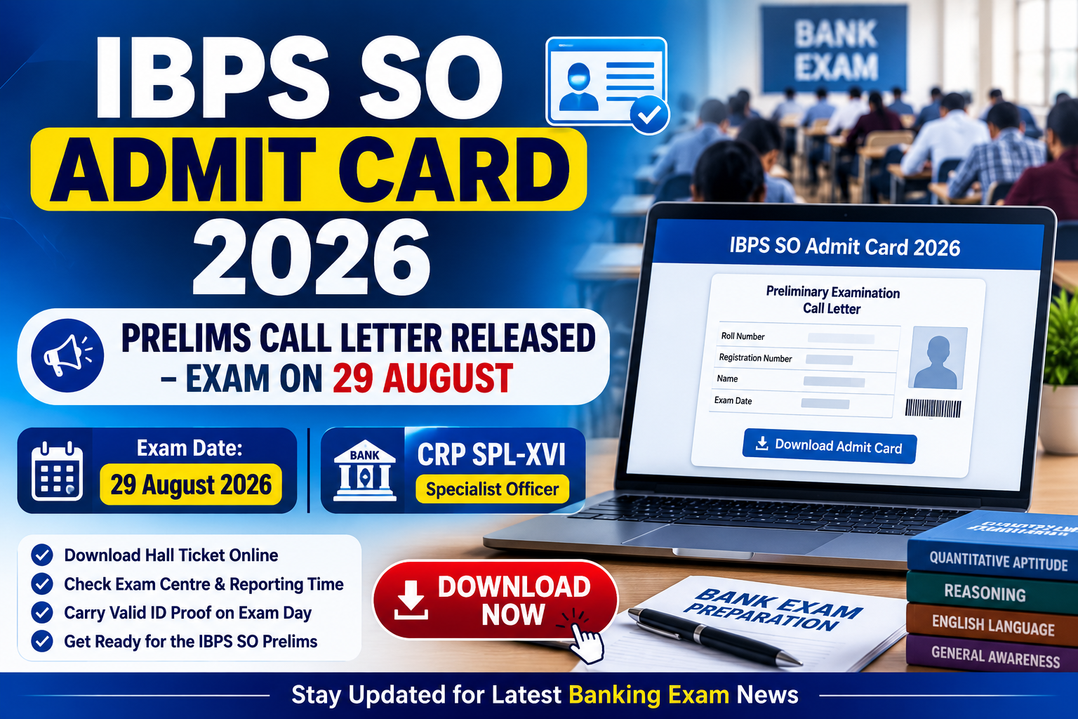 IBPS SO Admit Card 2026