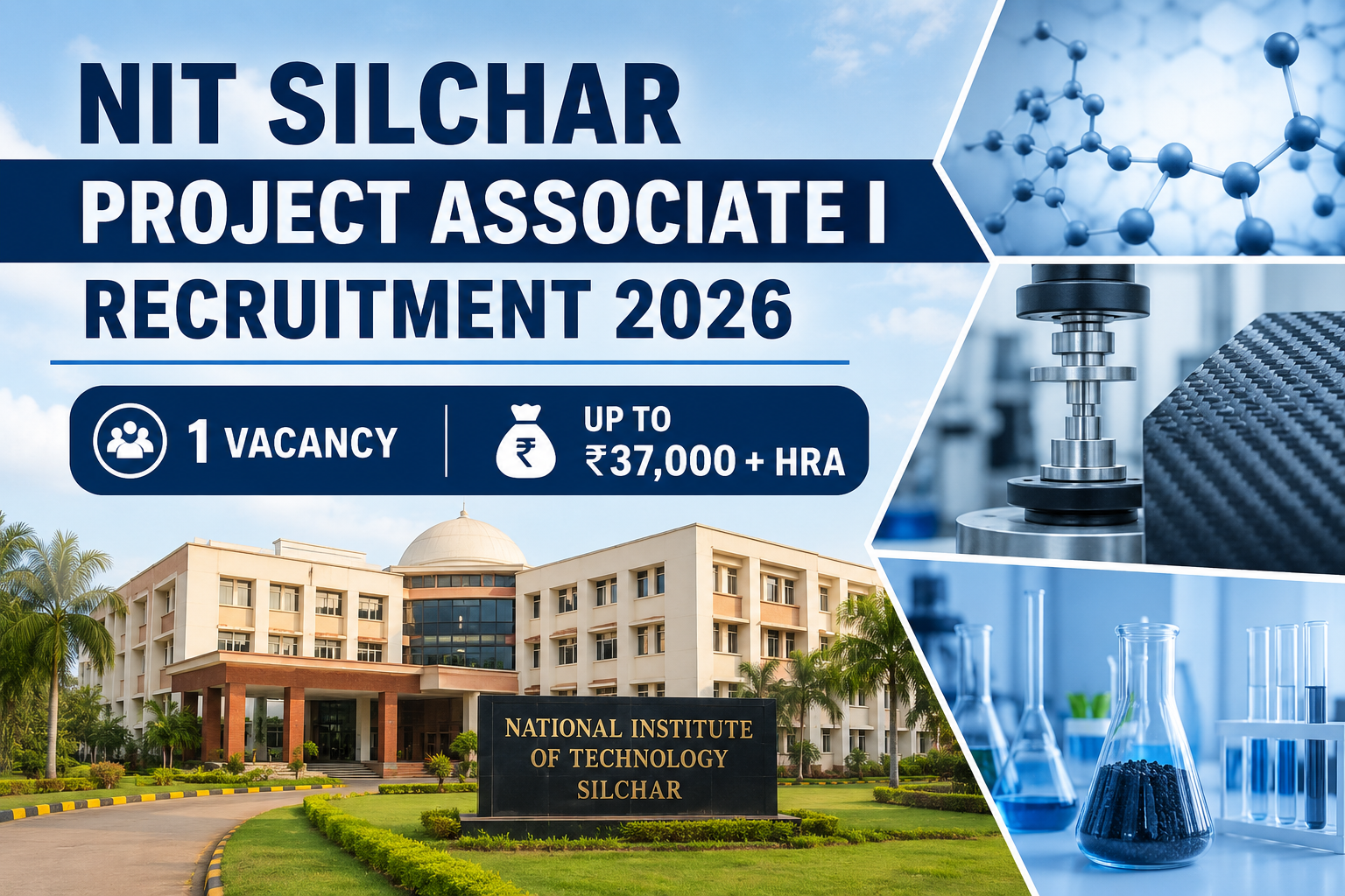 NIT Silchar Project Associate I Recruitment 2026