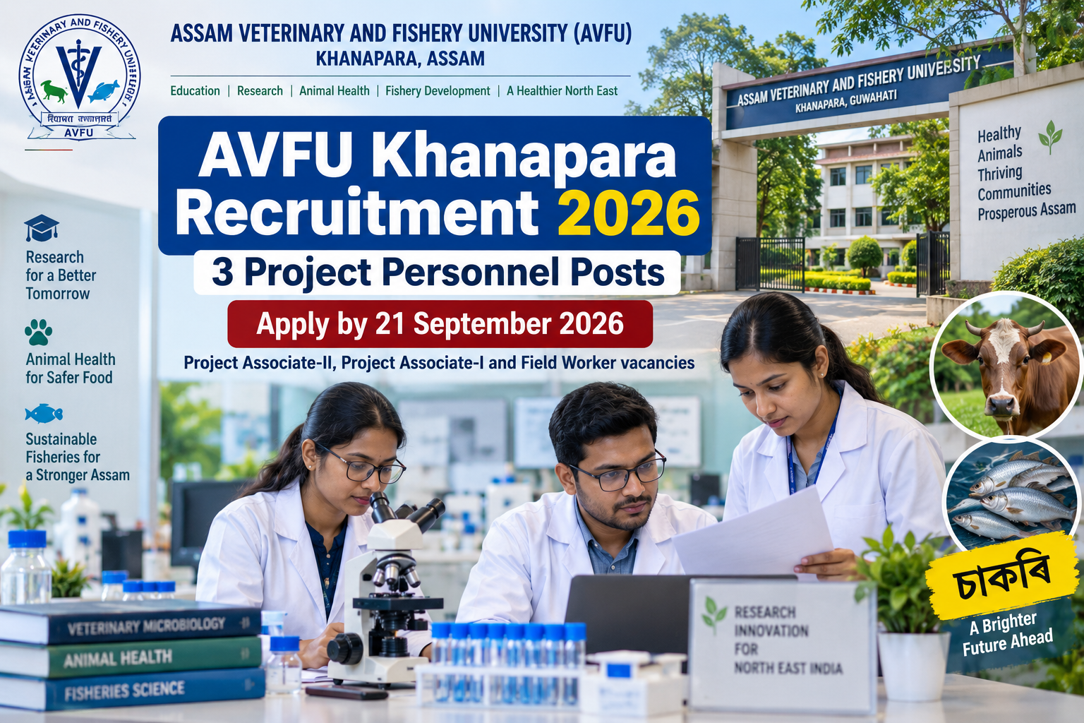 AVFU Khanapara Recruitment 2026