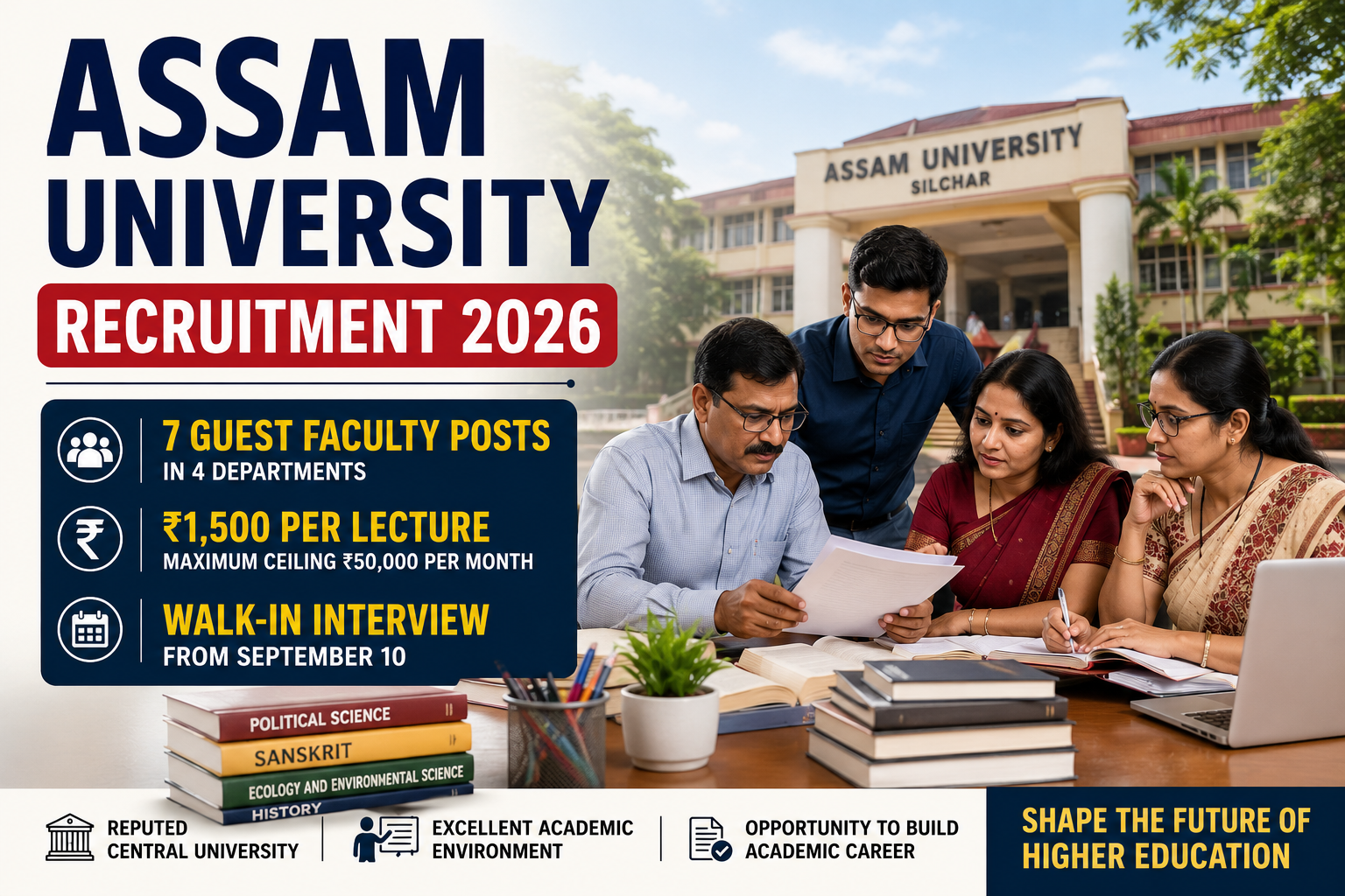 Assam University Recruitment 2026