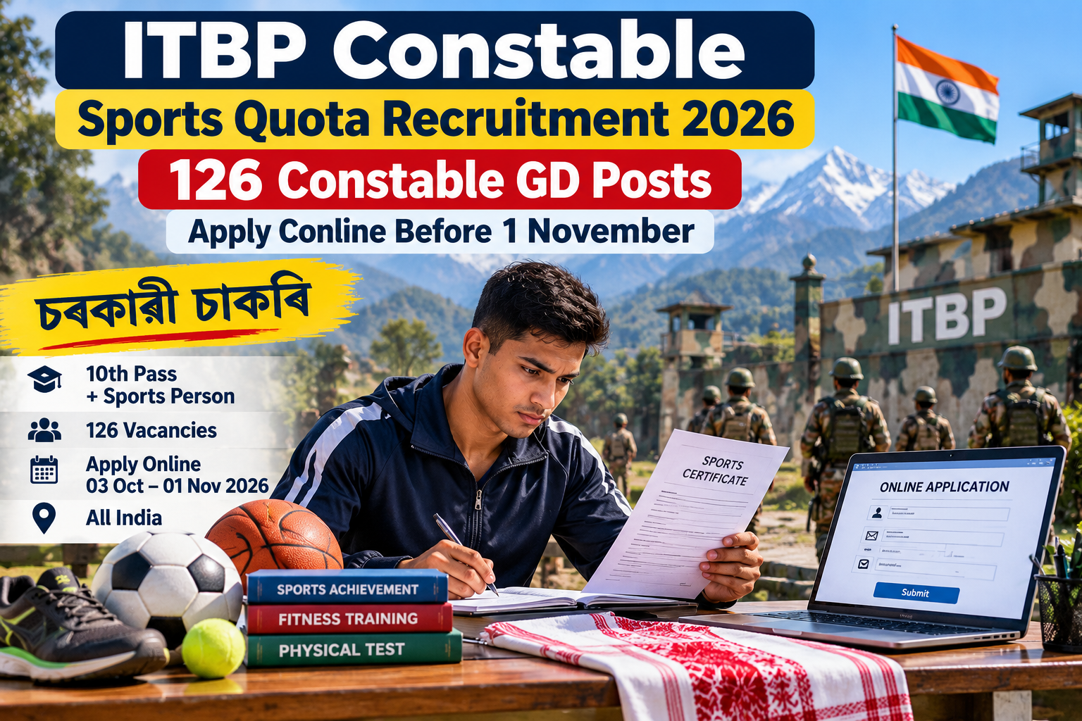 ITBP Constable Sports Quota Recruitment 2026