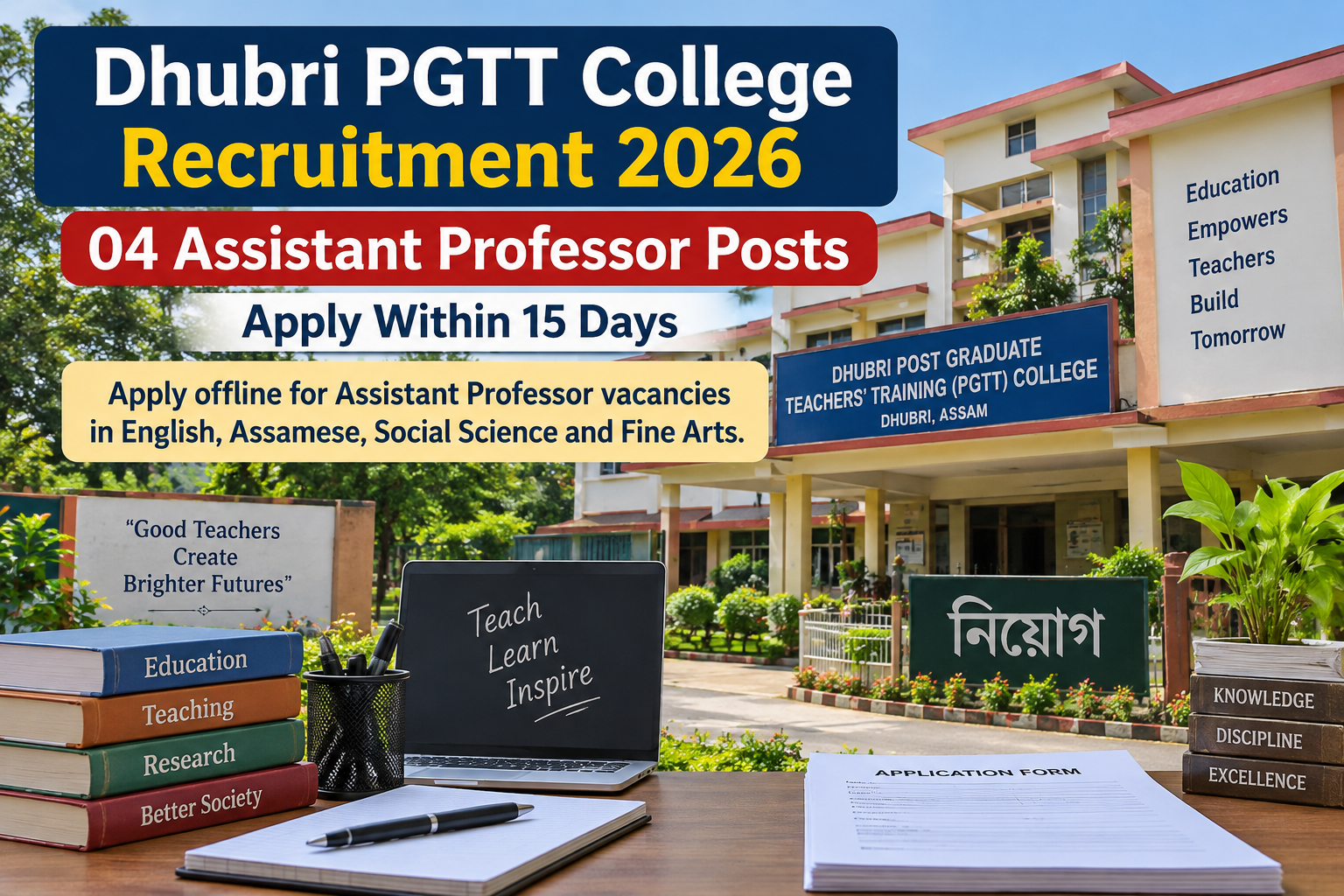Dhubri PGTT College Recruitment 2026