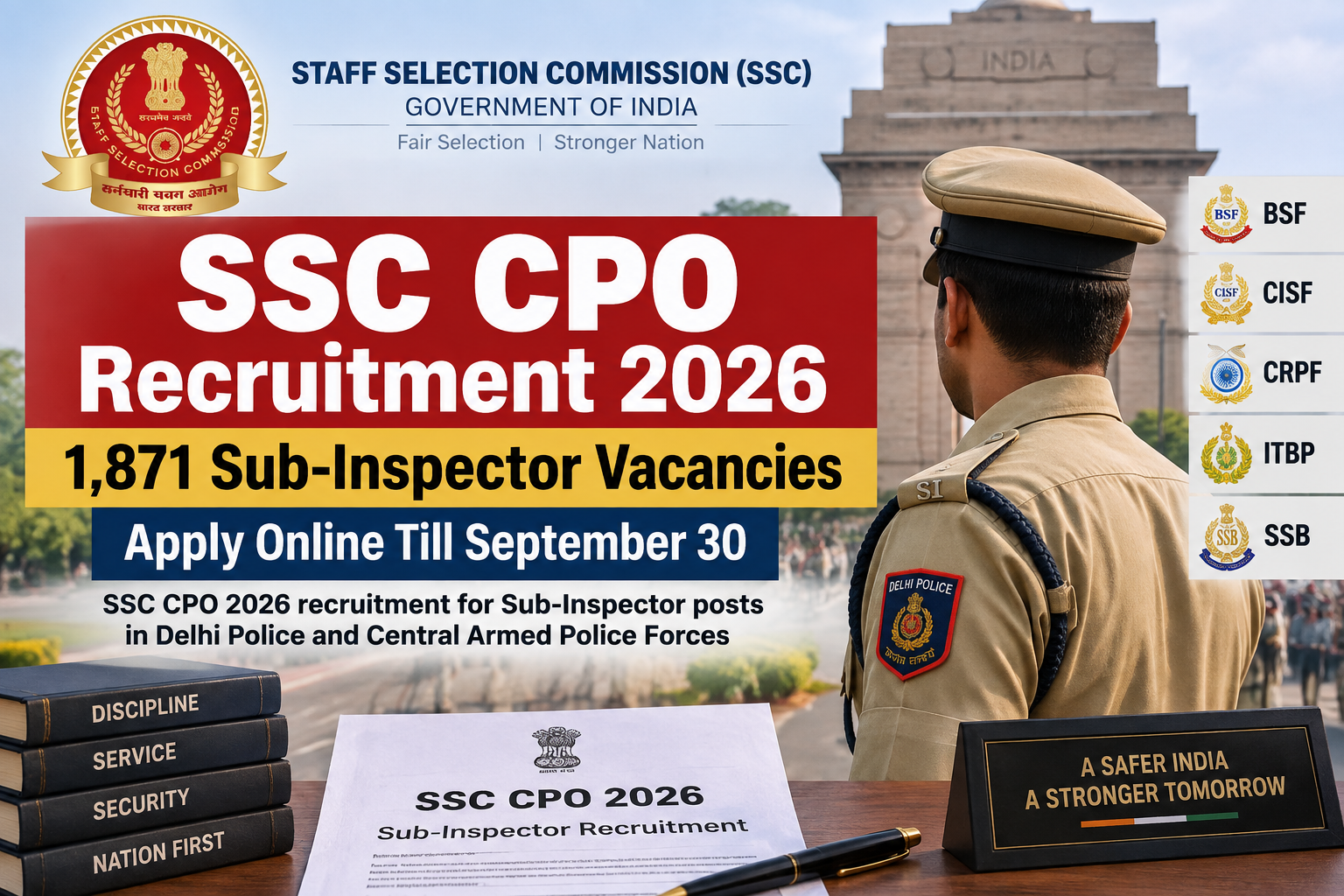 SSC CPO Recruitment 2026