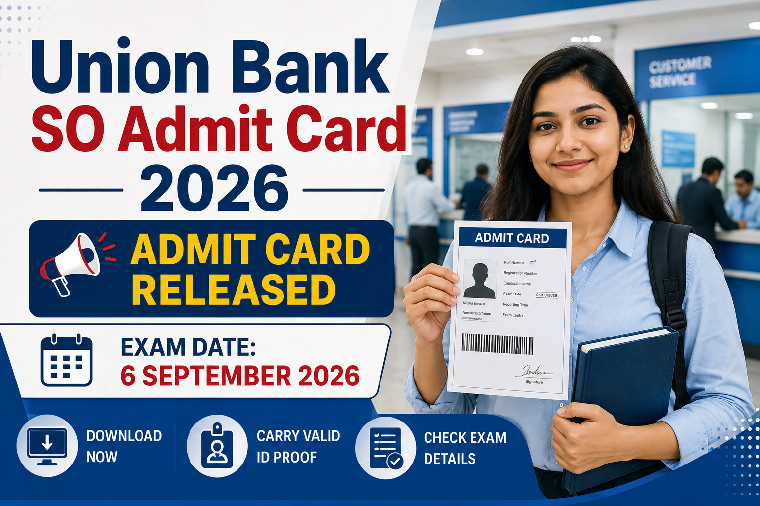 Union Bank SO Admit Card 2026
