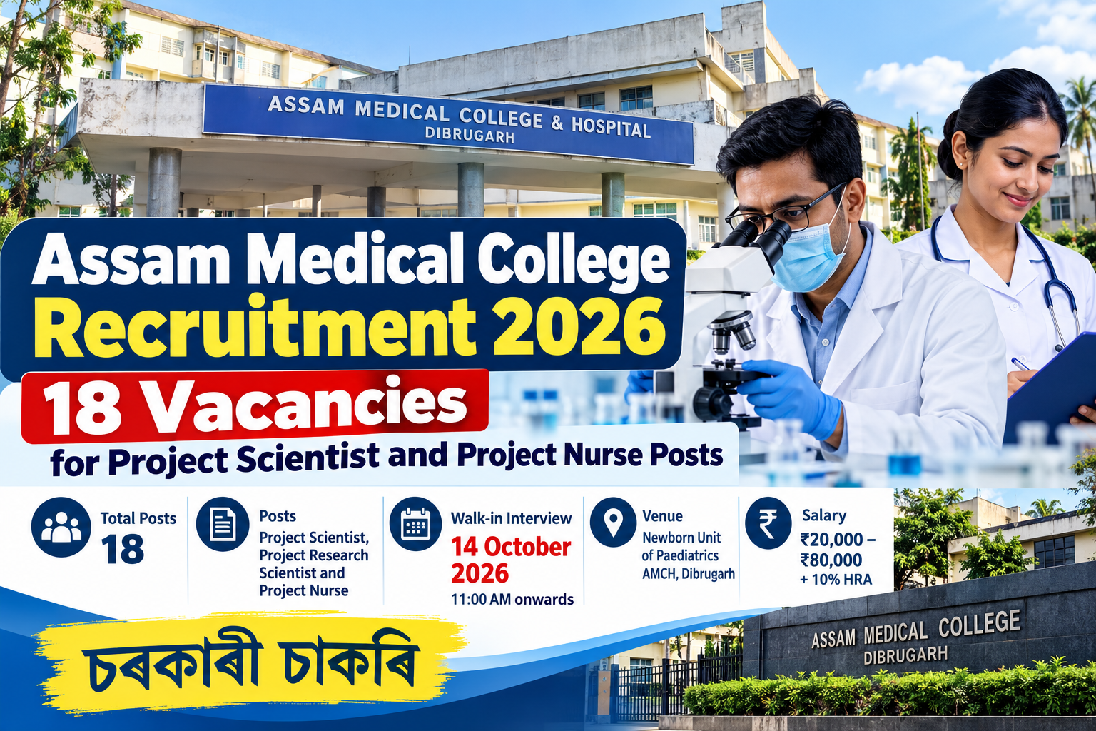 Assam Medical College Recruitment 2026